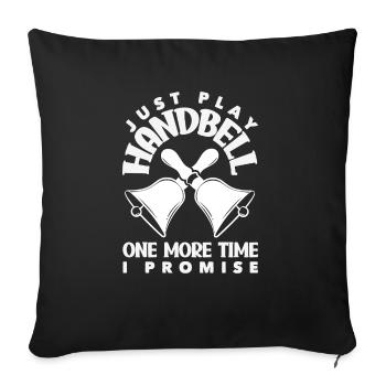 Choral Musical Instrument Hand Bell - Sofa pillowcase 17,3'' x 17,3'' (45 x 45 cm) - black - Front
