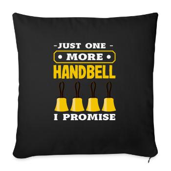 Choral Musical Instrument Hand Bell - Sofa pillowcase 17,3'' x 17,3'' (45 x 45 cm) - black - Front