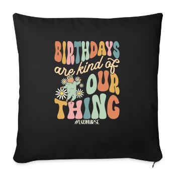 Nurse Baby Maternity Nurse - Sofa pillowcase 17,3'' x 17,3'' (45 x 45 cm) - black - Front