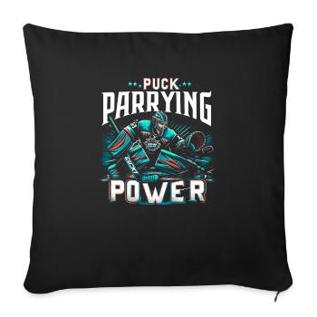 Ice Hockey Goalie Goaltender Keeper Goalkeeper - Sofa pillowcase 17,3'' x 17,3'' (45 x 45 cm) - black - Front