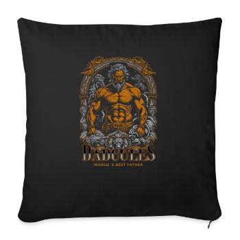 Dad Hercules Starker Mann Geschenkidee Vatertag - Sofakissenbezug 45 x 45 cm - Schwarz - Vorne