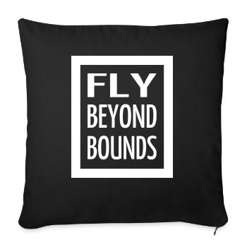 self-expression freedom adventures fun - Sofakissenbezug 45 x 45 cm - Schwarz - Vorne