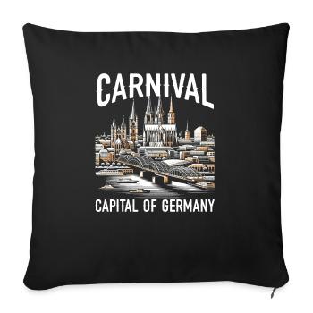 Cologne Germany Travel Vacation I Love Cologne - Sofa pillowcase 17,3'' x 17,3'' (45 x 45 cm) - black - Front