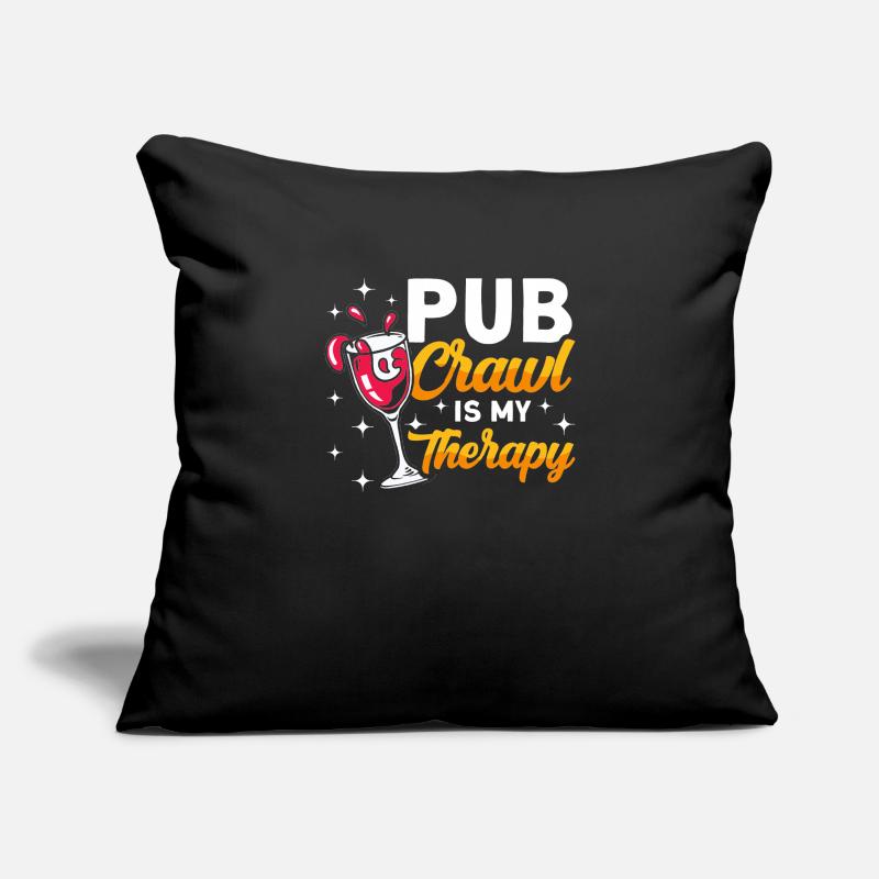 Crawled Pub Crawl Alcohol Drinking Sofa pillowcase 17,3'' x 17,3'' (45 x 45 cm)