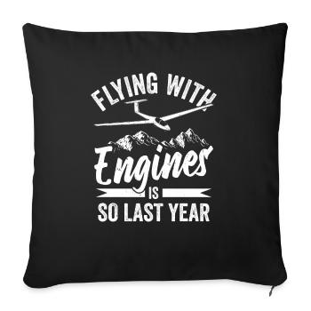 Glider - Sofa pillowcase 17,3'' x 17,3'' (45 x 45 cm) - black - Front