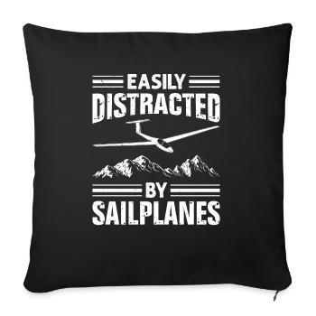 Glider - Sofa pillowcase 17,3'' x 17,3'' (45 x 45 cm) - black - Front