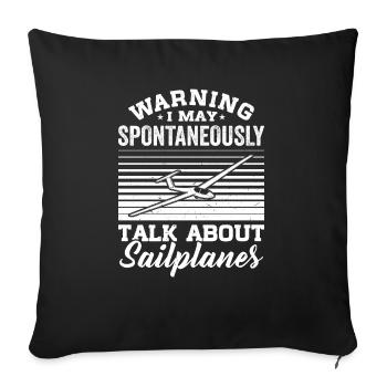 Glider - Sofa pillowcase 17,3'' x 17,3'' (45 x 45 cm) - black - Front