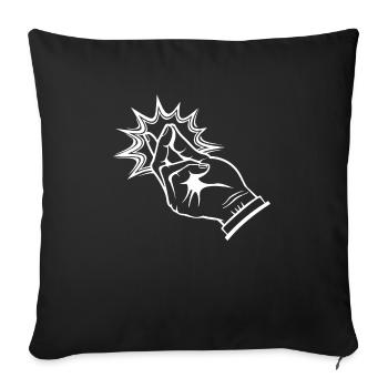 Poet Spoken Word Stand-Up Comedian - Sofa pillowcase 17,3'' x 17,3'' (45 x 45 cm) - black - Front