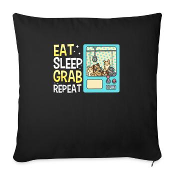Claw Game Funny Claw Machine - Sofa pillowcase 17,3'' x 17,3'' (45 x 45 cm) - black - Front