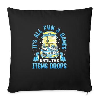 Claw Game Funny Claw Machine - Sofa pillowcase 17,3'' x 17,3'' (45 x 45 cm) - black - Front