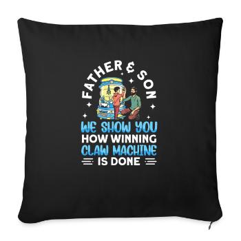 Claw Game Funny Claw Machine - Sofa pillowcase 17,3'' x 17,3'' (45 x 45 cm) - black - Front