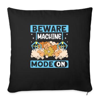 Claw Game Funny Claw Machine - Sofa pillowcase 17,3'' x 17,3'' (45 x 45 cm) - black - Front
