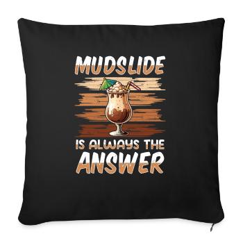 Mudslide Cocktail - Sofa pillowcase 17,3'' x 17,3'' (45 x 45 cm) - black - Front
