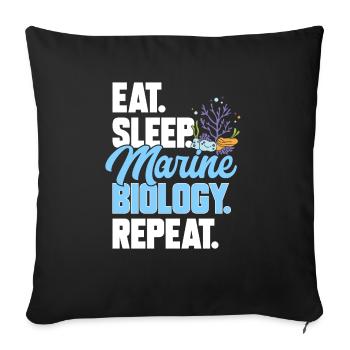 Marine Biology Ocean Marine Biologist - Sofa pillowcase 17,3'' x 17,3'' (45 x 45 cm) - black - Front