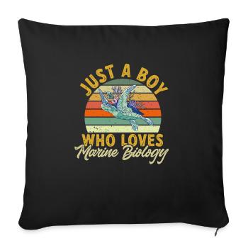 Marine Biology Ocean Marine Biologist - Sofa pillowcase 17,3'' x 17,3'' (45 x 45 cm) - black - Front