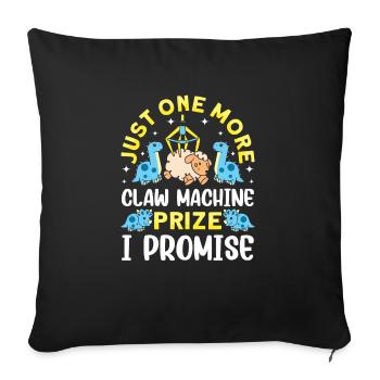 Claw Game Funny Claw Machine - Sofa pillowcase 17,3'' x 17,3'' (45 x 45 cm) - black - Front