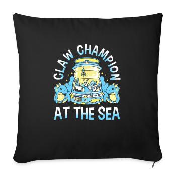 Claw Game Funny Claw Machine - Sofa pillowcase 17,3'' x 17,3'' (45 x 45 cm) - black - Front