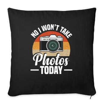 Content Creators & Social Media Influencers - Sofa pillowcase 17,3'' x 17,3'' (45 x 45 cm) - black - Front