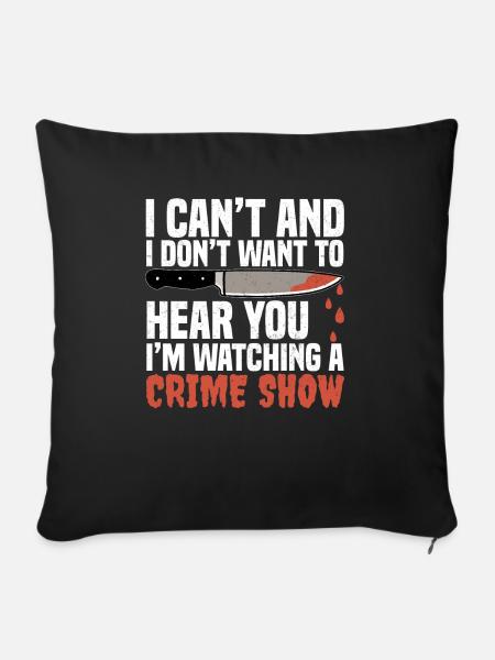 True Crime - Sofakissenbezug 45 x 45 cm - Schwarz