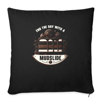 Mudslide Lover Cocktail Drink Food Lover Alcoholic - Sofa pillowcase 17,3'' x 17,3'' (45 x 45 cm) - black - Front