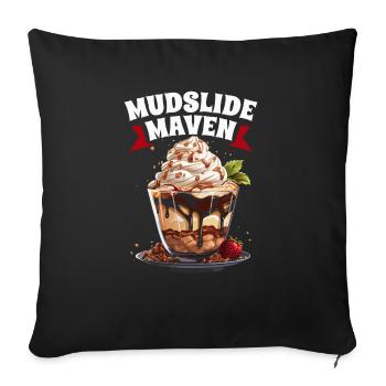 Mudslide Lover Cocktail Drink Food Lover Alcoholic - Sofa pillowcase 17,3'' x 17,3'' (45 x 45 cm) - black - Front