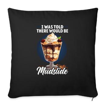 Mudslide Lover Cocktail Drink Food Lover Alcoholic - Sofa pillowcase 17,3'' x 17,3'' (45 x 45 cm) - black - Front