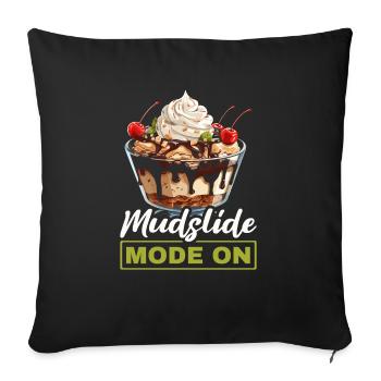 Mudslide Lover Cocktail Drink Food Lover Alcoholic - Sofa pillowcase 17,3'' x 17,3'' (45 x 45 cm) - black - Front