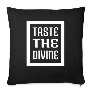 blissful cooking jokes awesome - Sofa pillowcase 17,3'' x 17,3'' (45 x 45 cm) - black - Front