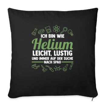 Chemist Science Physics Chemistry - Sofa pillowcase 17,3'' x 17,3'' (45 x 45 cm) - black - Front