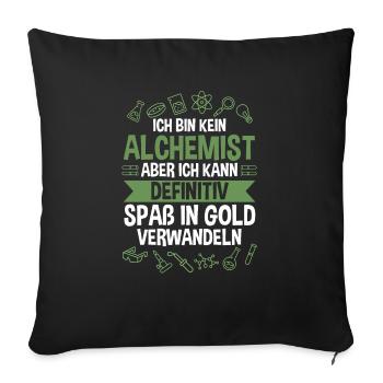 Chimiste, Alchimiste, Science, Physique, Chimie - Housse de coussin décorative 45 x 45 cm - noir - Devant