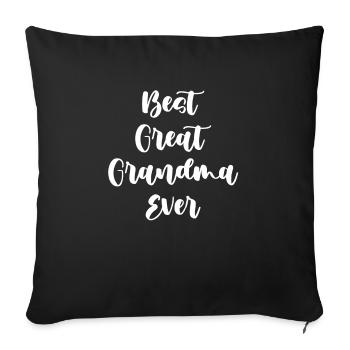 Beste Urgroßmutter aller Zeiten Süß - Sofakissenbezug 45 x 45 cm - Schwarz - Vorne