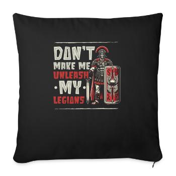 Roman Legionnaires Ancient Rome Roman Empire - Sofa pillowcase 17,3'' x 17,3'' (45 x 45 cm) - black - Front