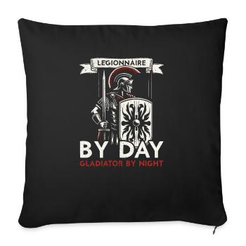 Roman Legionnaires Ancient Rome Roman Empire - Sofa pillowcase 17,3'' x 17,3'' (45 x 45 cm) - black - Front