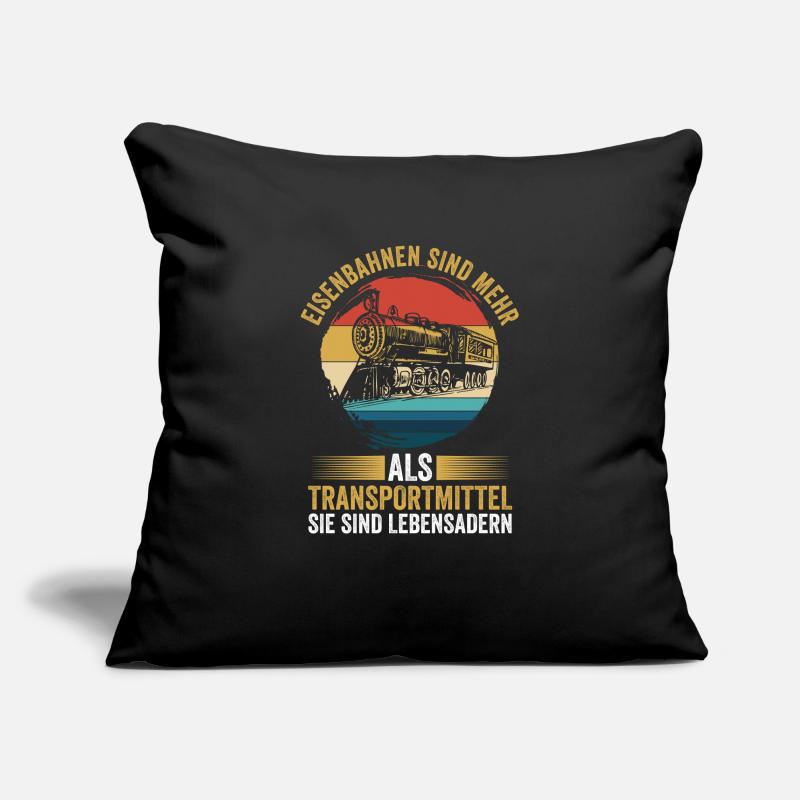 Model Railroad Model Train Train Railroad Railroad Railroad Railroad Model Train Model Train Model T Sofa pillowcase 17,3'' x 17,3'' (45 x 45 cm)