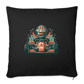 Voiture de sport - Housse de coussin décorative 45 x 45 cm - noir - Devant
