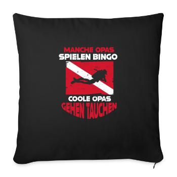 Leaf Peeping Squad Autumn Leaf Peeper - Sofa pillowcase 17,3'' x 17,3'' (45 x 45 cm) - black - Front