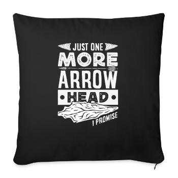 Arrowhead Hunter Bogenschießen Arrowhead - Sofakissenbezug 45 x 45 cm - Schwarz - Vorne