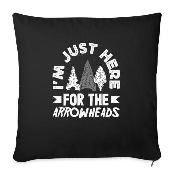 Arrowhead Hunter Bogenschießen Arrowhead - Sofakissenbezug 45 x 45 cm - Schwarz - Vorne