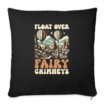 Cappadocia Turkey Travel Vacation I Love Istanbul - Sofa pillowcase 17,3'' x 17,3'' (45 x 45 cm) - black - Front