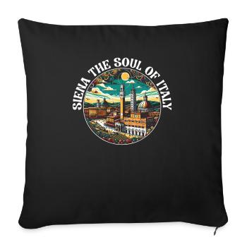 Siena Italy Travel Vacation Italian I Love Italy - Sofa pillowcase 17,3'' x 17,3'' (45 x 45 cm) - black - Front
