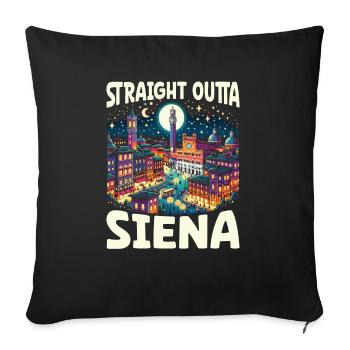 Siena Italy Travel Vacation Italian I Love Italy - Sofa pillowcase 17,3'' x 17,3'' (45 x 45 cm) - black - Front