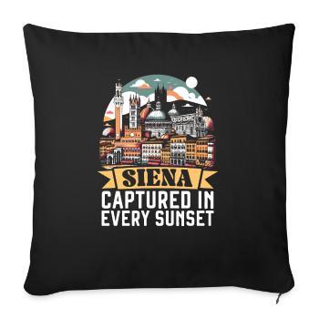 Siena Italy Travel Vacation Italian I Love Italy - Sofa pillowcase 17,3'' x 17,3'' (45 x 45 cm) - black - Front