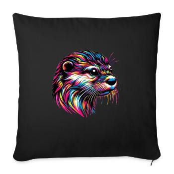 Dieux nains - Housse de coussin décorative 45 x 45 cm - noir - Devant