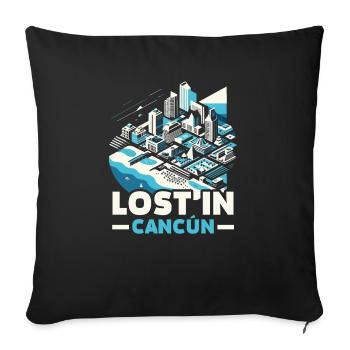 Cancun Mexico Pride Vacation Mexico Travel Mexican - Sofa pillowcase 17,3'' x 17,3'' (45 x 45 cm) - black - Front