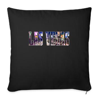Las Vegas Nevada Souvenir Geschenk - Sofakissenbezug 45 x 45 cm - Schwarz - Vorne