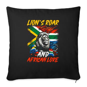 South Africa Pride Johannesburg South African Flag - Sofa pillowcase 17,3'' x 17,3'' (45 x 45 cm) - black - Front
