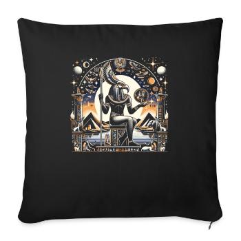 Thoth Egyptian Mythology Diety Ibis Ancient Egypt - Sofa pillowcase 17,3'' x 17,3'' (45 x 45 cm) - black - Front