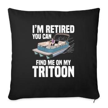 Tritoon Captain - Sofa pillowcase 17,3'' x 17,3'' (45 x 45 cm) - black - Front