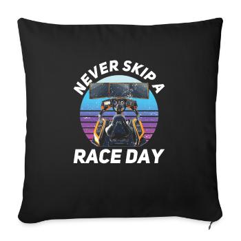Simulator Cockpit Esports Sim Racing - Sofakissenbezug 45 x 45 cm - Schwarz - Vorne