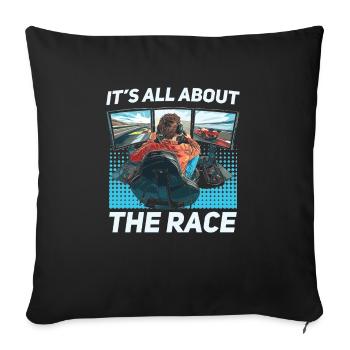 Simulator Cockpit Esports Sim Racing - Sofakissenbezug 45 x 45 cm - Schwarz - Vorne